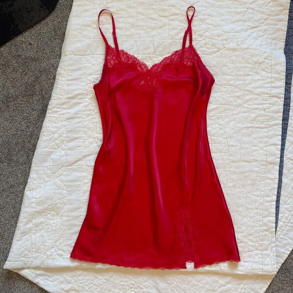 Victoria Secret red satin